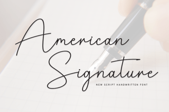 American Signature: The Elegance of Handwritten Cursive in Digital Design