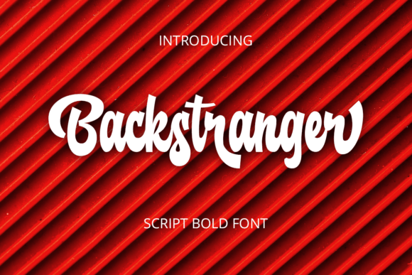 Backstranger: A Playful Handwritten Script for Creative Expression