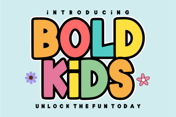 Bold Kids - Playful Chunky Display Font