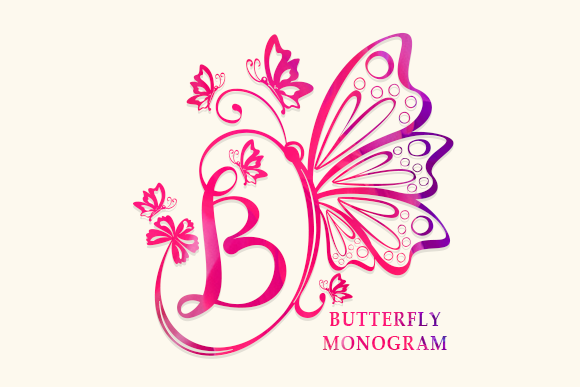 Butterfly Monogram: Elegant Typography for Every Need