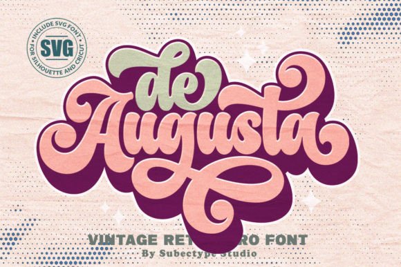 De Augusta: A Bold Vintage Font for Timeless Design