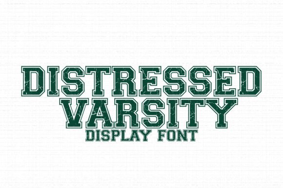 Distressed Varsity: A Bold Grunge Sports Alphabet for Modern Designers