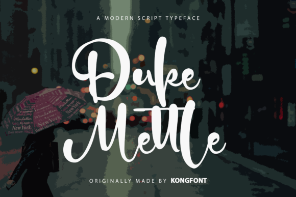 Duke Mettle: A Playful Handwritten Script for Creative Designers