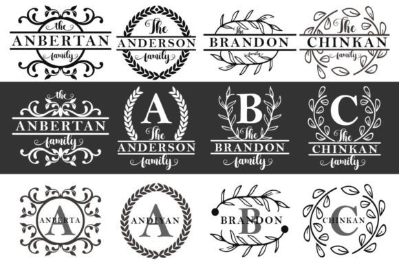 Family Monogram: Elegant Typography for Every Need