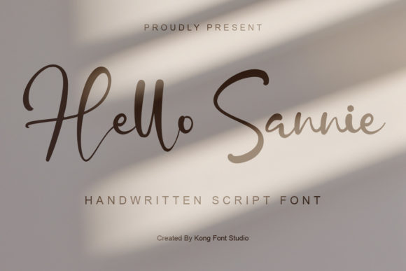 Hello Sannie: A Playful Handwritten Script Font for Modern Designers