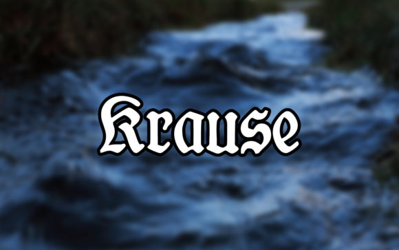 Krause: A Bold Typography Choice