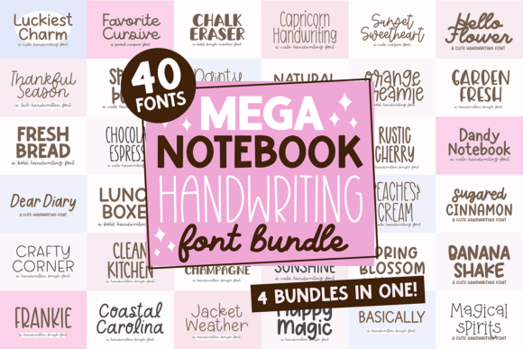 Mega Notebook Handwriting Bundle: A Digital Planner's Delight