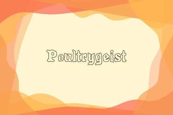 Poultrygeist: A Spooky Font for Bold Designs