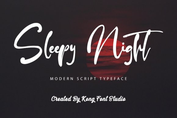 Sleepy Night: A Playful Handwritten Script for Modern Designers