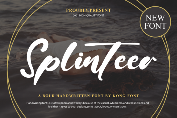 Splinteer: A Playful Handwritten Script for Creative Expression